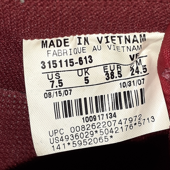 2007 Nike Valentines Day Air Force One Shoes 7.5 Vintage AF1 Low Valentine Red 1 - Picture 5 of 12